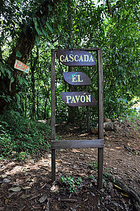 Eingang zur Cascada El Pavón