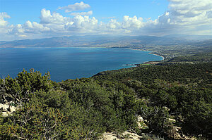 Aussicht auf die Küste von Akamas