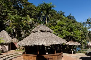 das Restaurant Rio Negro beim Embalse Hanabanilla