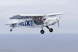 Annette im Ultraleichtflieger von Felix ULM