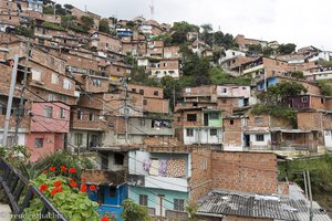 Heute friedlich, früher Ort des Medellín-Kartells, die Comuna 13.