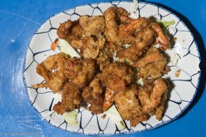 King Prawns auf dem Nachtmarkt von Mawlamyaing