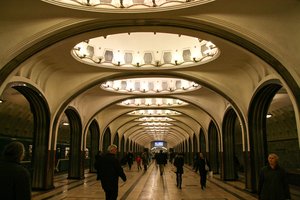 Metro-Station Majakovskaya in Moskau