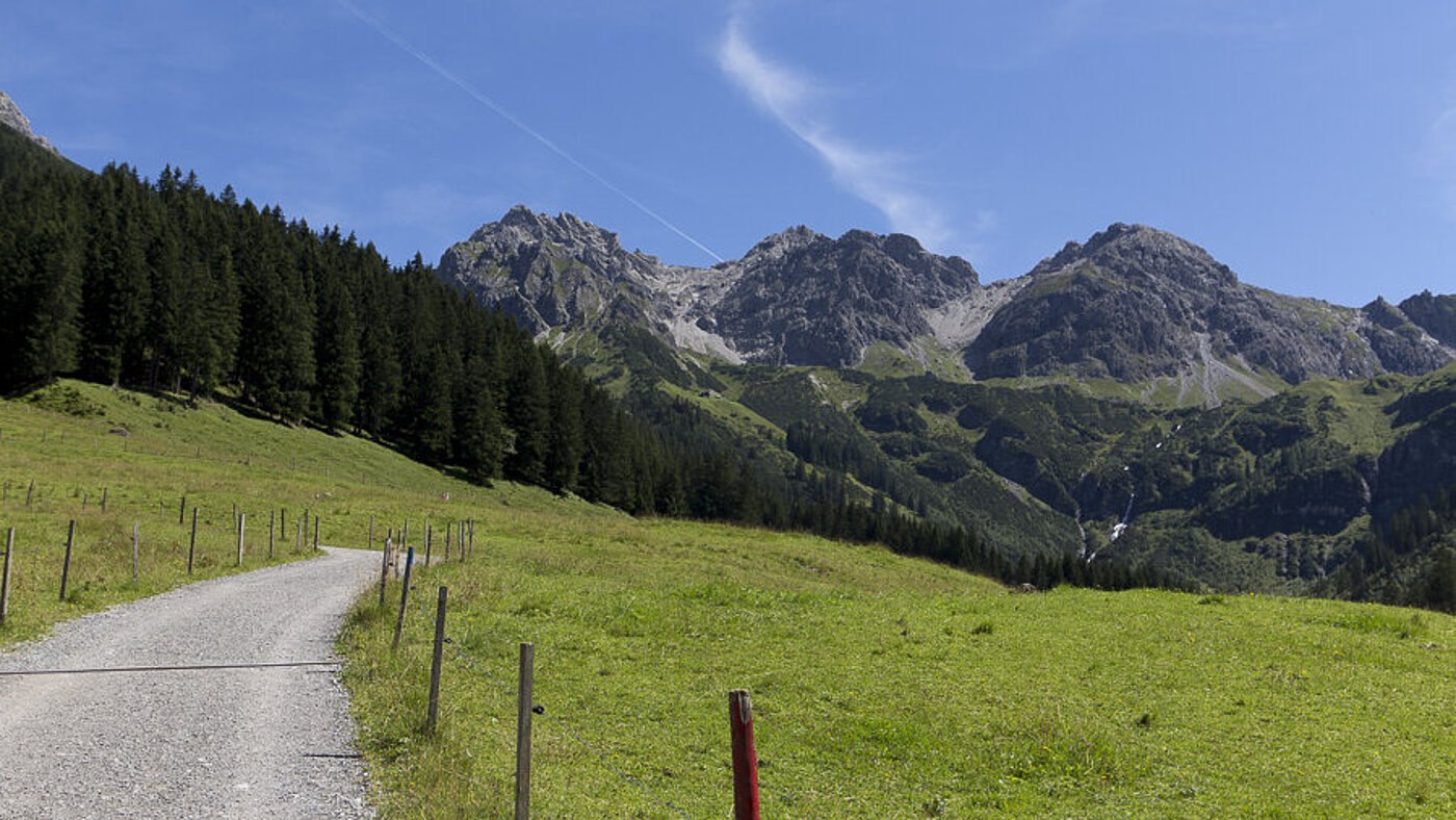 Aussicht auf die Schafalpenköpfe