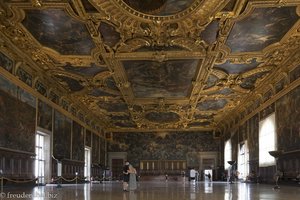 Der Saal des Großen Rates, die Sala del Maggior Consiglio.