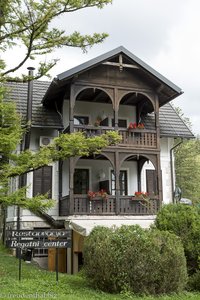 Restaurant beim Olympischen Ruderzentrum von Bled