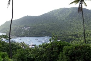 Blick über die Marigot Bay, Saint Lucia