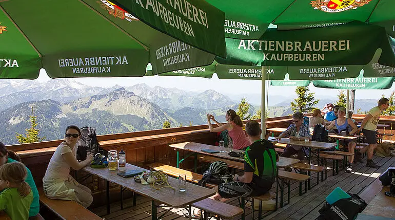 Terrasse der Ostlerhütte