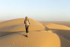 Lars auf den Sanddünen der Rub al-Khali im Oman