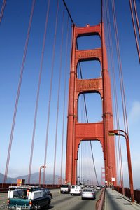 auf der Golden Gate Bridge