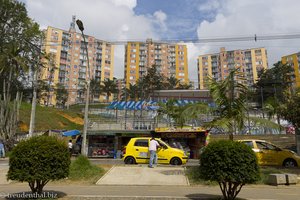 Stadtviertel auf den Hügeln von Medellín.