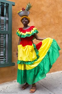 Palenquera, Obstverkäuferin von Cartagena.