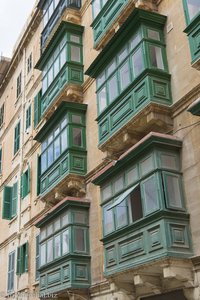 Fassaden-Balkone in Valletta