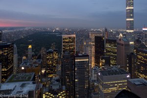 abendlicher Blick auf den Central Park