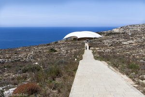 auf dem Weg zur Tempelanlage Mnajdra auf Malta