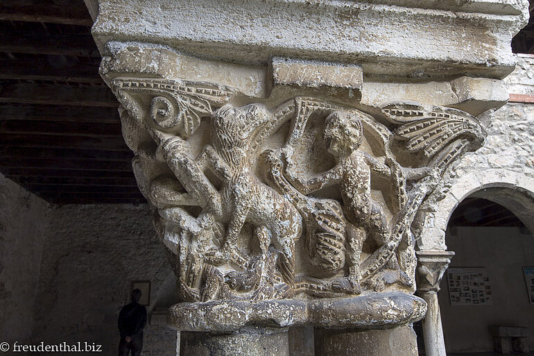 Kapitelle im Kreuzgang von Saint-Lizier