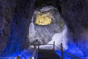 Ein Salzfall in der Mine von Nemocón.