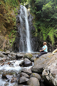 Anne an der Catarata El Tigre