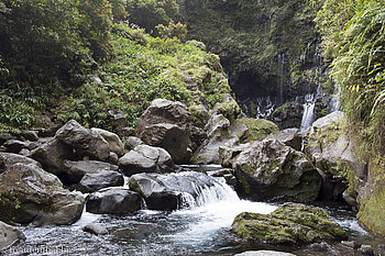bei der Cascade Grand Galet auf La Réunion