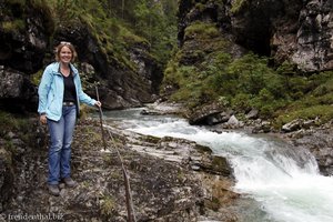 Annette in der Rotlechschlucht