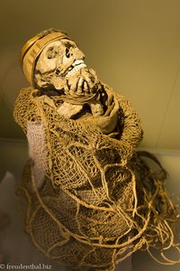 Mumie im Museo del Oro von Bogota
