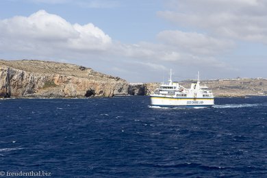 Comino - auf der Fähre nach Gozo