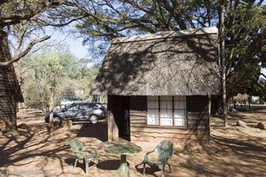 unsere Holzhütte im Mlilwane Wildlife Sanctuary