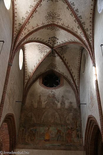 Decken- und Wandmalerei in der Dreifaltigkeitskirche in Uppsala