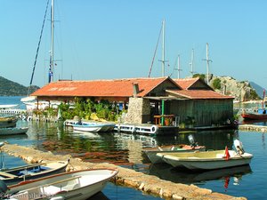 Restaurant am Wasser in Kaleköy