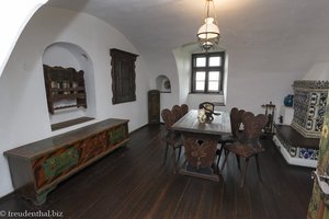 Essstube im Schloss Bran