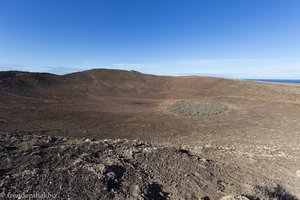 Blick in den Krater der Montaña Roja