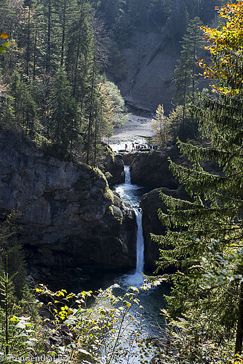 Die untere Fallstufe der Buchenegger Wasserfälle