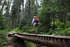 Wanderweg zum Mittleren Joffre Lake