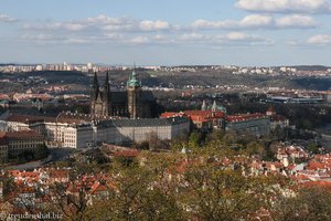 Sicht zur Burg Hradschin mit dem Veits-Dom