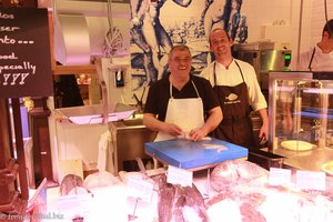 Fischverkäufer im Mercado de San Miguel