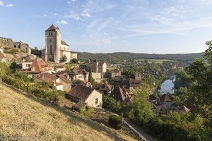 Blick auf das Felsendorf Saint-Cirq-Lapopie