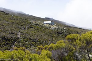 Ankunft bei der Gîte de la Caverne Dufour oder auch einfach Gîte Piton des Neiges