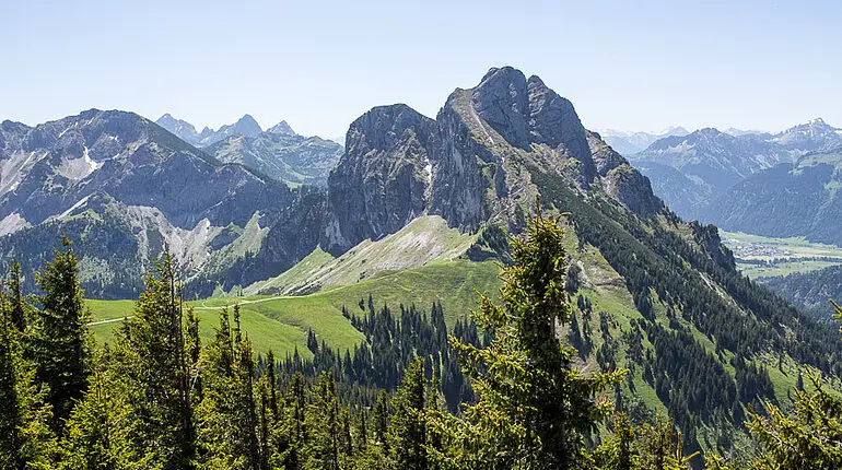 Aussicht von der Terrasse der Ostlerhütte