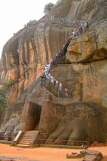 Sigiriya - Treppe zum Palast