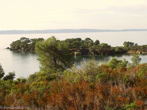 Blick über eine der Buchten von Sithonia