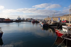 Die schöne Aussicht auf den Hafen von Kirkwall