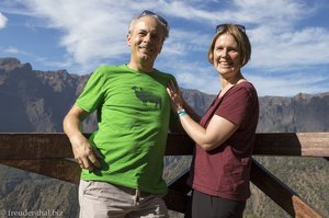 Lars und Anne beim Mirador de los Roques