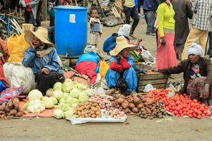 Gemüseverkäuferinnen bei Mercato - Addis Abeba