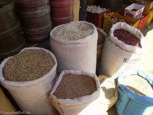 Bohnen auf dem Markt in Higüey