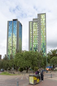 moderne Hochhäuser in Bogota
