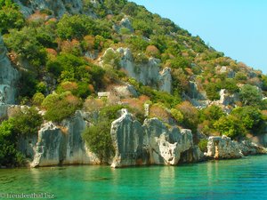 Versunkene Stadt bei der Insel Kekova