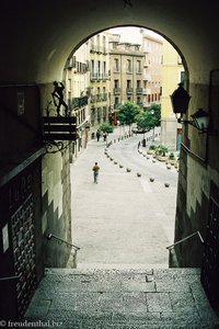 Plaza Mayor, Treppe mit Eingang zum Las Rejas