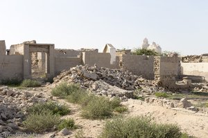 Viel Schutt in der Geisterstadt Al Jazirah