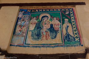 Biblisches Wandbild im Kloster Abba Aftse