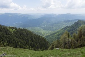 Aussicht in das weite Bucegi Gebirge